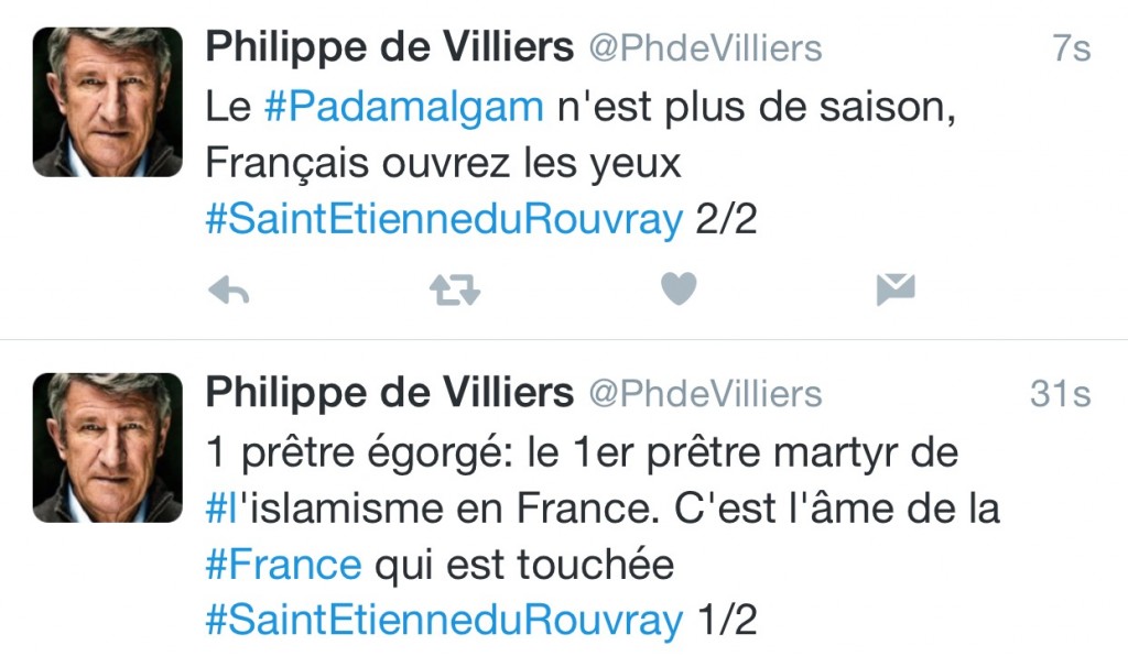 Twitter Philippe de Villiers