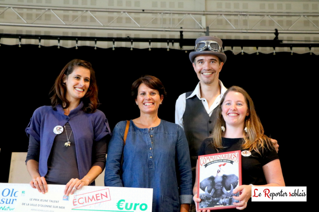 Prix jeune Talent Abracadabulles - Olonne-sur-Mer - Lucy Mazel, Sophie Laderrière, Marc-André Durand et Caroline Roucher.