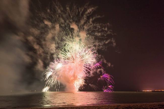 Les feux d'artifice en Vendée